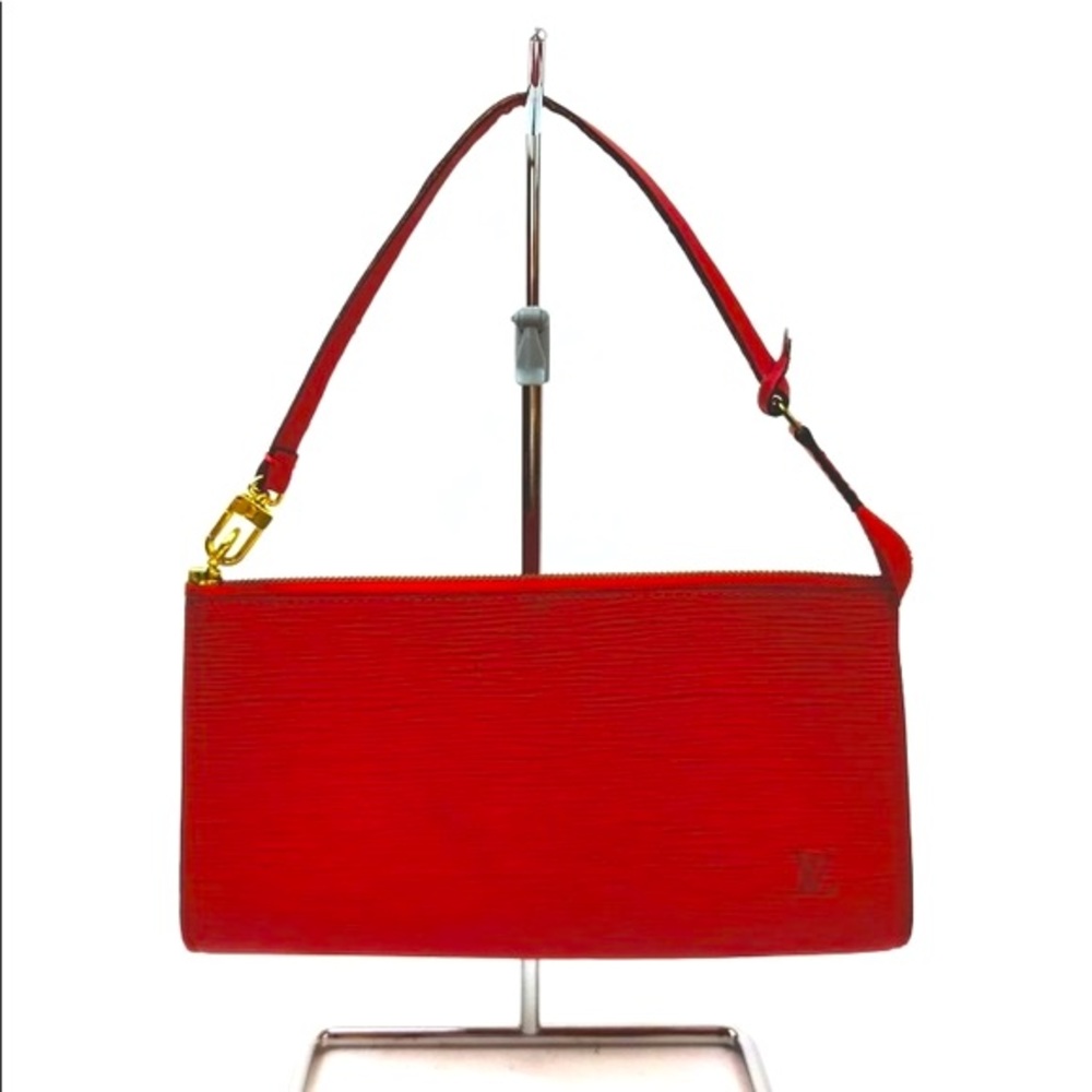 ❤️Louis Vuitton Red Epi Pouch Pochette